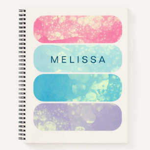 Bulles d'aquarelle ⎢ Carnet Monogram