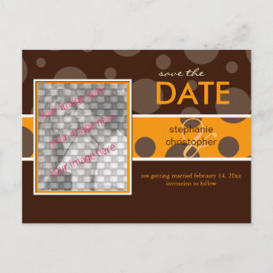 Bulles de chocolat/Enregistrer la date Cartes post