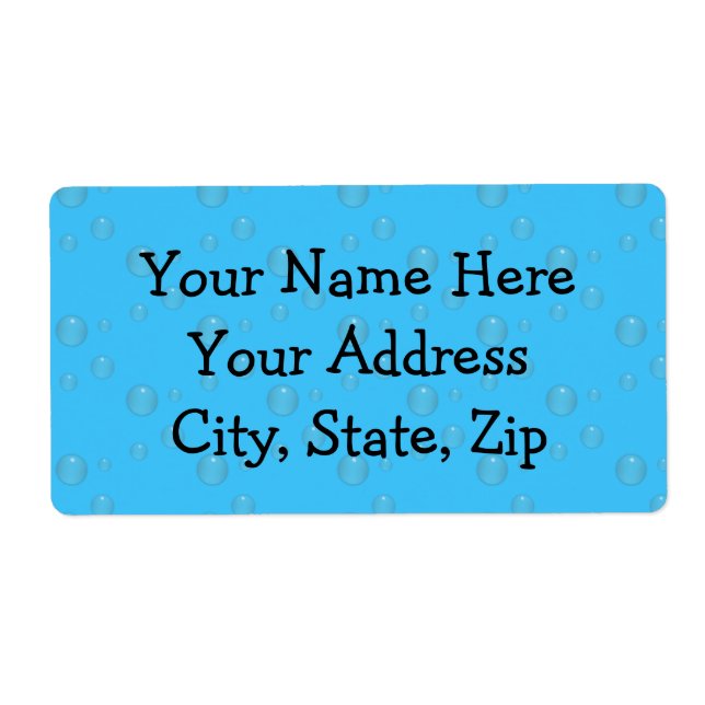 Bulles d'eau bleu (Devant)