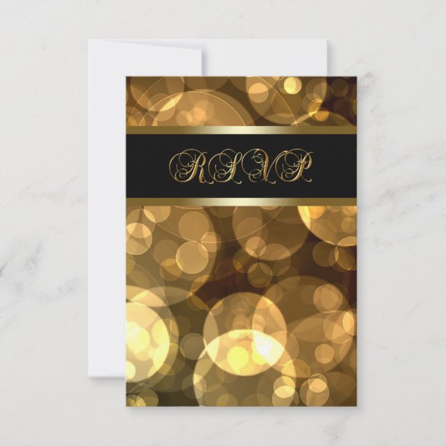 Bulles d'or noir RSVP (Devant)