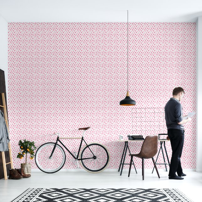 Bulles roses chaudes Couvrant le mur (Salon)