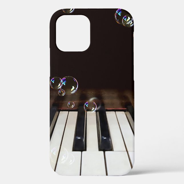 Bulles sur Piano Coque-Mate coque iphone (Verso)