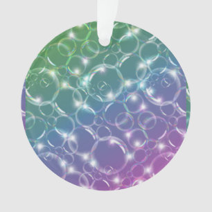 Bulles translucides claires de scintillement