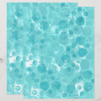 Bulles turquoise turquoises sur papier à papier à 