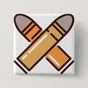 bullet 2 inch square button