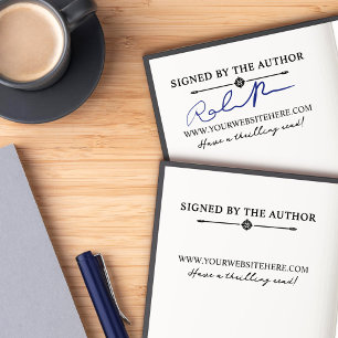 Bullet Divider Thriller Crime Signed By Author Self-inking Stamp