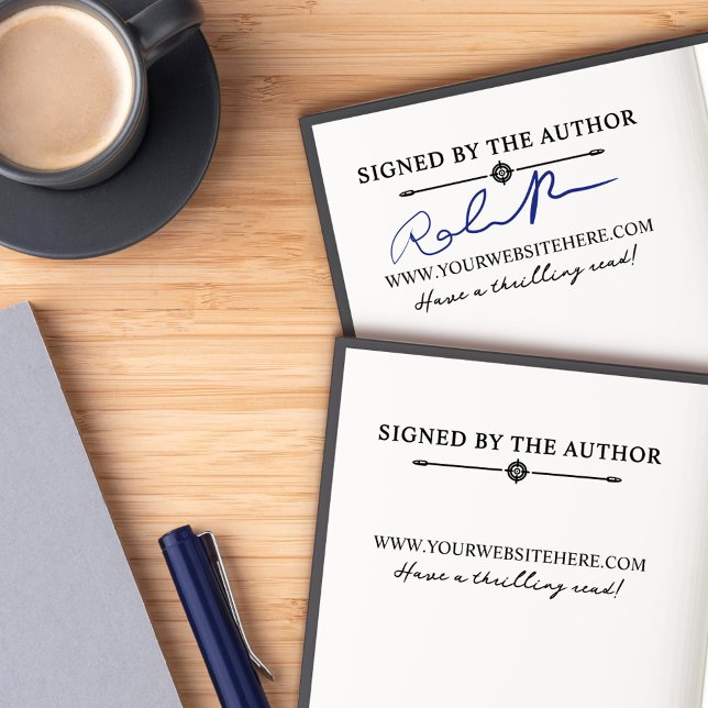 Bullet Divider Thriller Crime Signed By Author Self-inking Stamp (Creator Uploaded)