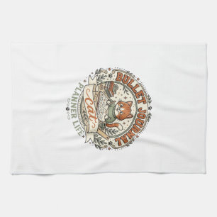 Bullet Journal Cat Bullet Journal Cat Vintage Vect Kitchen Towel