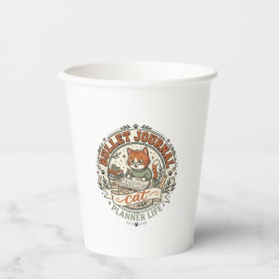 Bullet Journal Cat Bullet Journal Cat Vintage Vect Paper Cups
