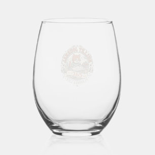 Bullet Journal Cat Bullet Journal Cat Vintage Vect Stemless Wine Glass