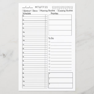 Bullet Journal Day at a Glance