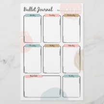 Bullet Journal for Weekly planning