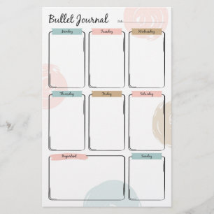 Bullet Journal for Weekly planning