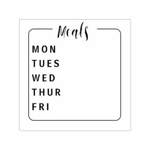 Bullet Journal Meal Planner self inking stamp