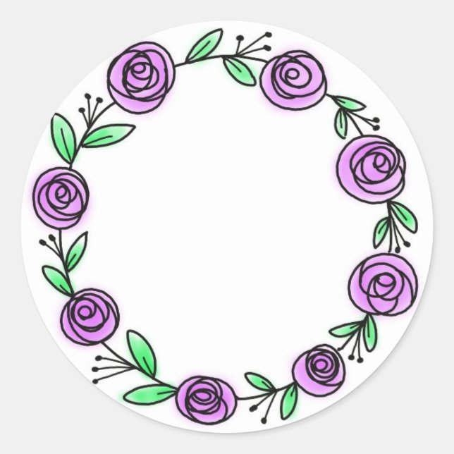 Bullet Journal Rose Sticker (Front)