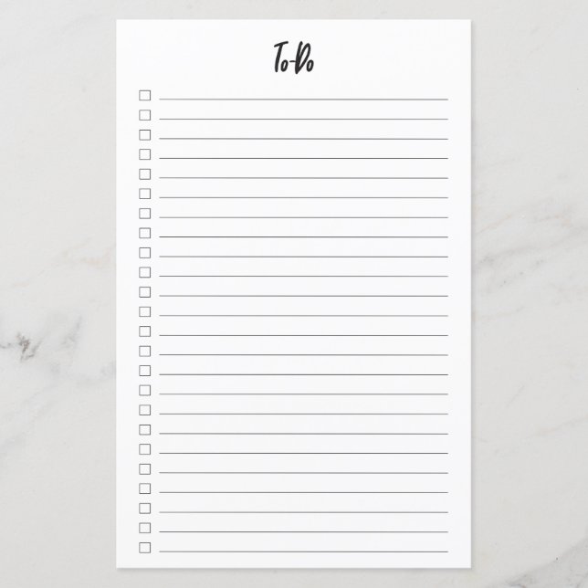 Bullet Journal To-Do List (Front)