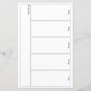 Bullet Journal Week At A Glance