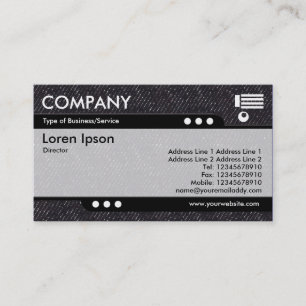 Bullet Train - Black Denim Texture Business Card