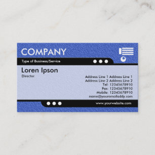 Bullet Train - Blue Embossed Texture Business Card