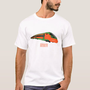 Bullet train cartoon illustration T-Shirt