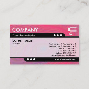 Bullet Train - Red Marbleing Business Card