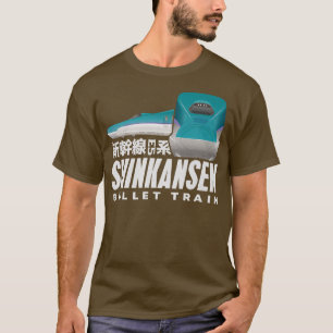 Bullet Train Shinkansen Japanese Kanji Japan Rail  T-Shirt