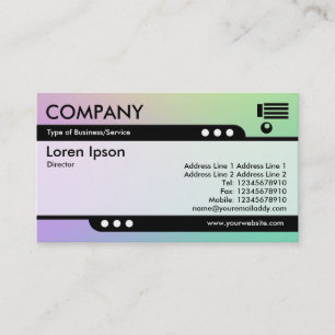 Bullet Train - Soft Gradients Business Card