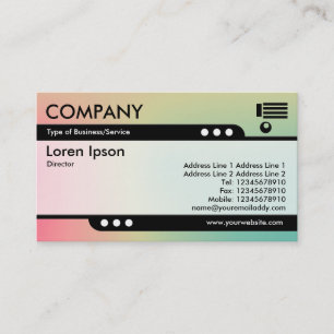 Bullet Train - Soft Gradients Business Card