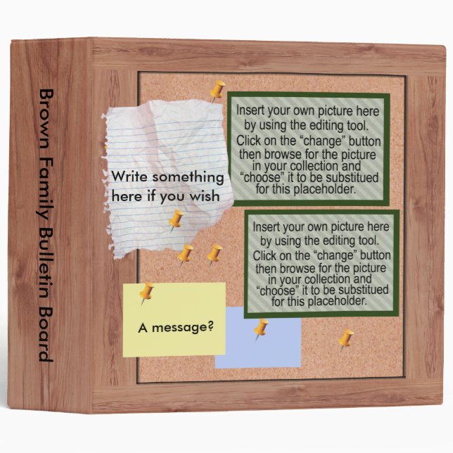 Bulletin Board Binder (Front/Spine)