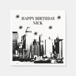 Bullets and Gangsters Party Napkins
