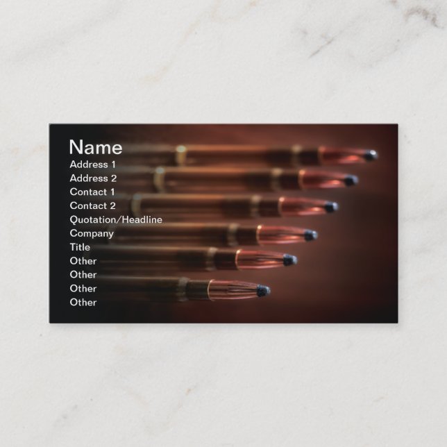 Bullets Business Card (Front)