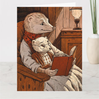 Bullets reading a book card