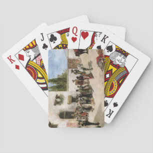 Bullfighters preparing for the Fight (oil on panel Playing Cards