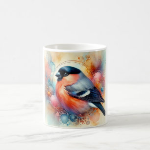 Bullfinch in Harmony 290824AREF139 - Watercolor Coffee Mug