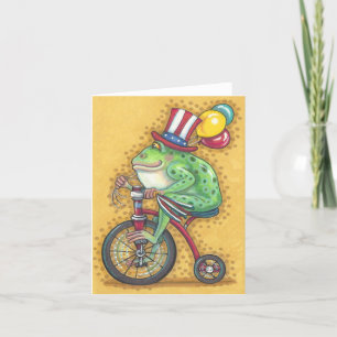 BULLFROG 4TH OF JULY, FROG NOTE CARD Blank