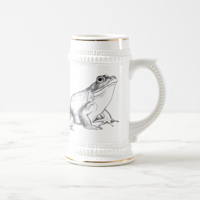 Bullfrog Art Mug Frog Beer Stein Frog Mug (Right)