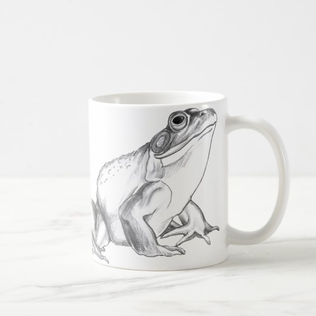 Bullfrog Art Mug Frog Coffee Cup Frog Mug (Right)