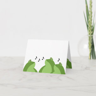 Bullfrog Chorus Greeting Card