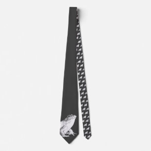 Bullfrog Cravate Wildlife Art Cravate Frog Necktie