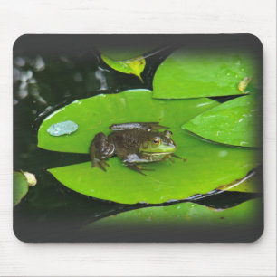 Bullfrog on Lilypads Mouse Pad