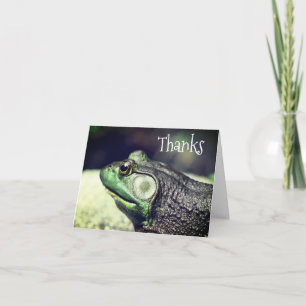 Bullfrog Pensées Nature Carte de remerciements