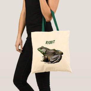 Bullfrog Ribbit Funny Nature Photo Sac fourre-tout