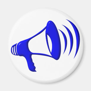 Bullhorn - Add your own words Magnet