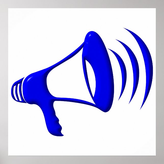 Bullhorn - Add your own words Poster (Front)
