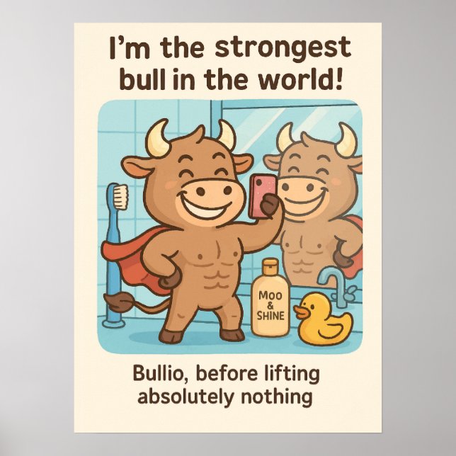 Bullio® avant levage - Poster de gymnastique amusa (Devant)
