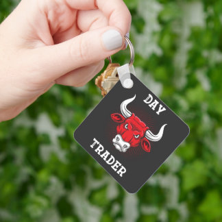 Bullish Day Trader Keychain