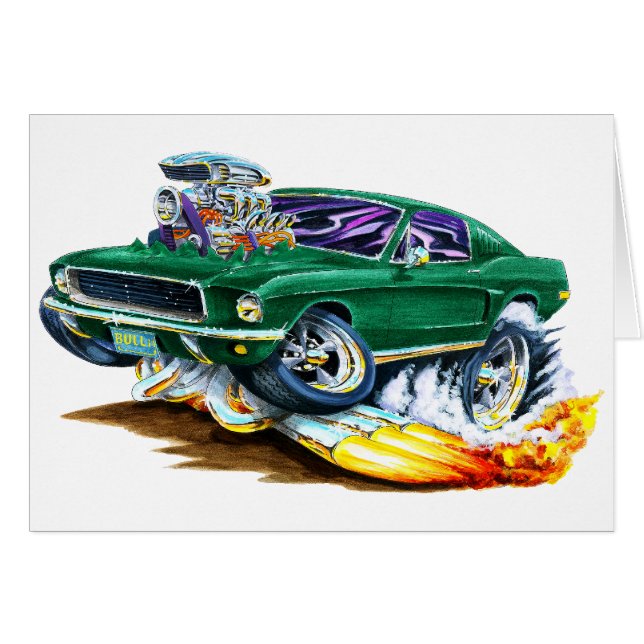 Bullitt Mustang with Big Engine (Front Horizontal)