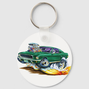 Bullitt Mustang with Big Engine Keychain