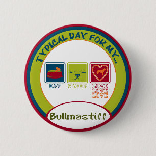 Bullmastiff 2 Inch Round Button