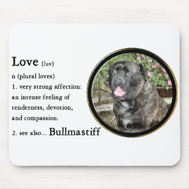 Bullmastiff Art Gifts Mouse Pad (Front)